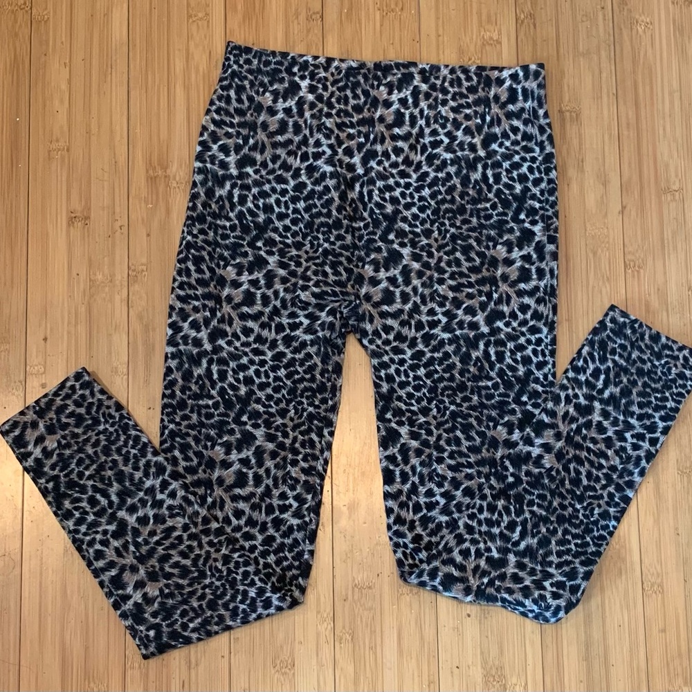 George Brown Animal Print Leggings
